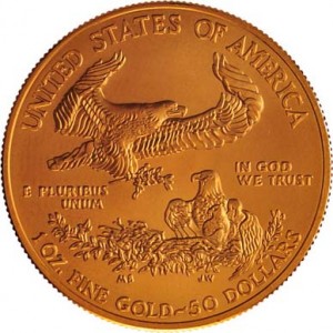 American Eagle Gold 50 Dollar Back