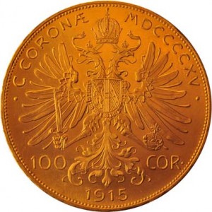 Austrian Gold 100 Corona Back