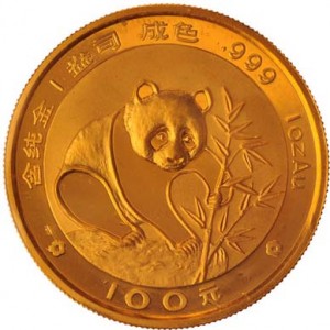 Chinese Gold Panda Front