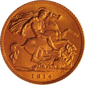 British Gold Sovereign Back