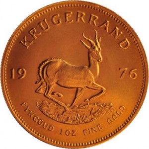 South African Gold Krugerrand Back