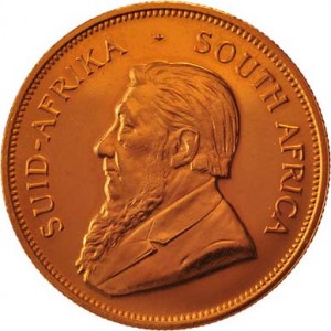 South African Gold Krugerrand Front